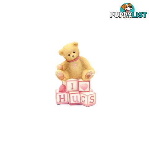 Cherished Teddies - Bear With "I Love Hugs" Letters Figurine