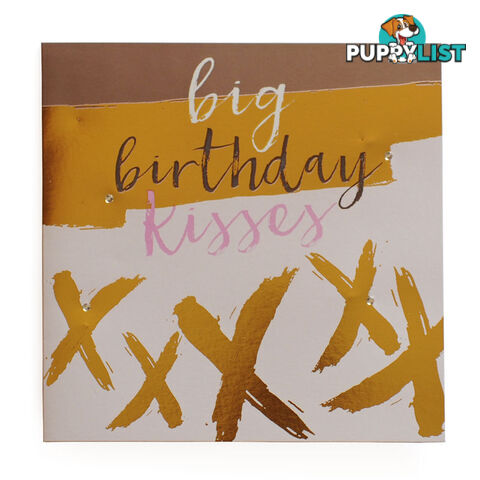 Blush Greeting Card with Gems â Big Birthday