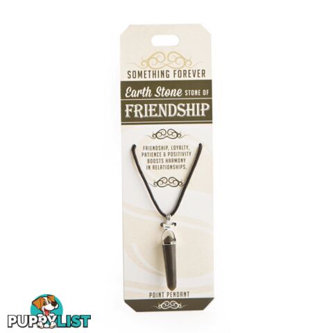 Something Forever â Earth Stone Point Pendant â Stone of Friendship