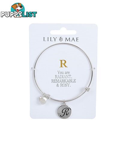 Personalised Bangle with Silver Charm â R