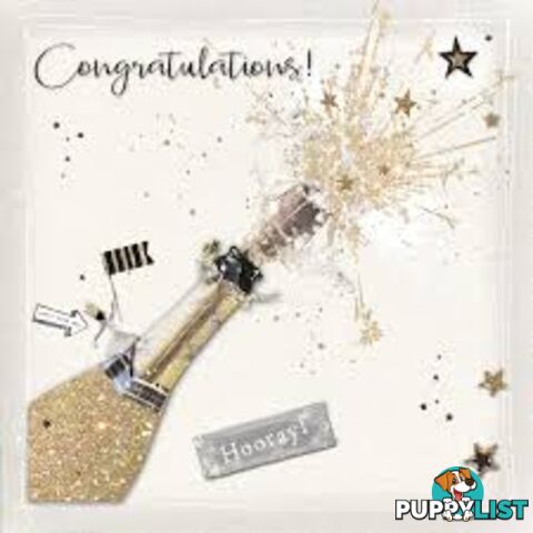 Congratulations Card - Hooray!