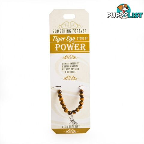 Something Forever â Tiger Eye Bead Bracelet â Stone of Power - 5099563017292