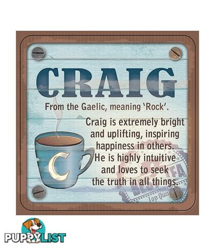 Personalised Cuppa Coasters - Craig