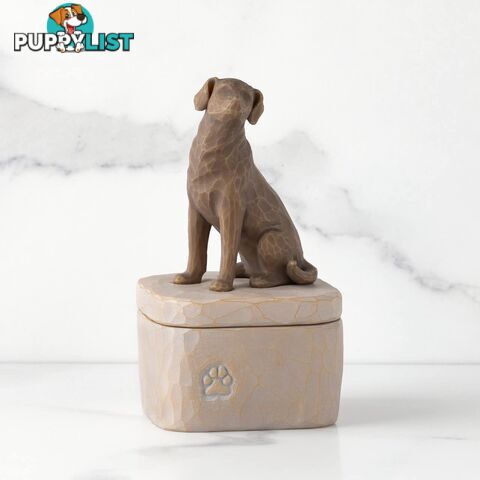 Willow Tree - Love My Dog (dark) Keepsake Box - Willow Tree - 0638713655622