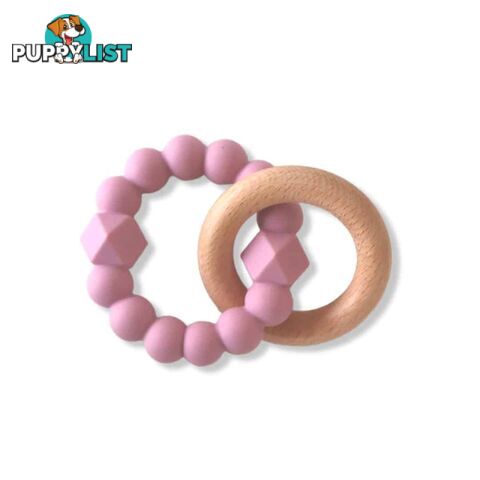 Moon Teether Mauve - Jellystone Designs - 9343900003490