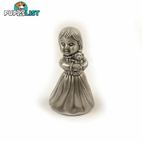 Pewter Finish Little Girl Money Bank