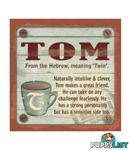 Personalised Cuppa Coasters - Tom