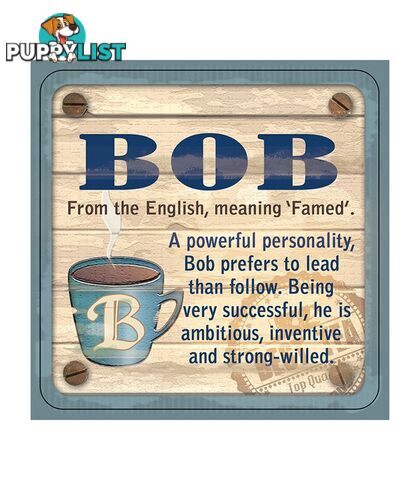 Personalised Cuppa Coasters - Bob