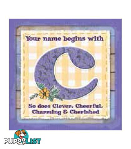 Personalised Cuppa Coasters - C (Female)