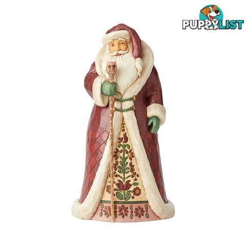 Heartwood Creek - Santa With Cane Figurine - Enesco - 028399124619