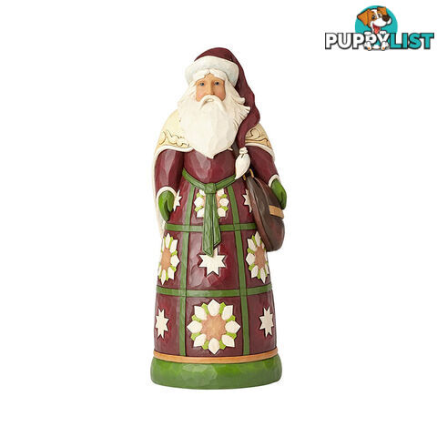 Heartwood Creek - Santa With Satchel Statue