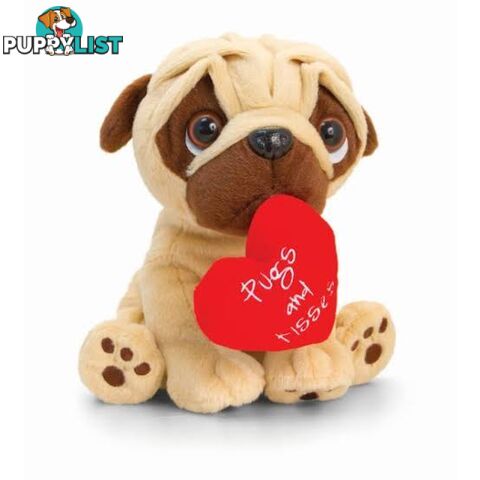 Keel Toys - Pugsley Valentines Plush 2