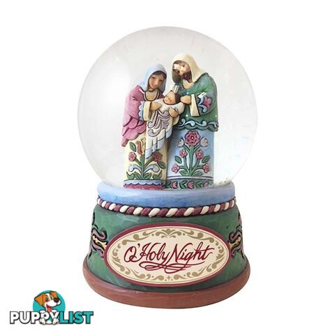 Heartwood Creek - Praise The Newborn Savior Holy Family Waterball - Enesco - 045544954570