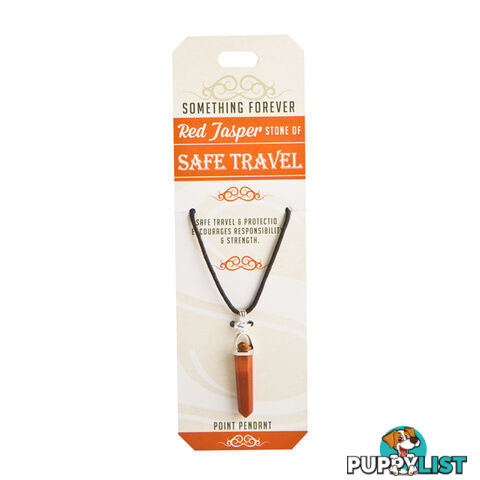 Something Forever â Red Jasper Point Pendant â Stone of Safe Travel