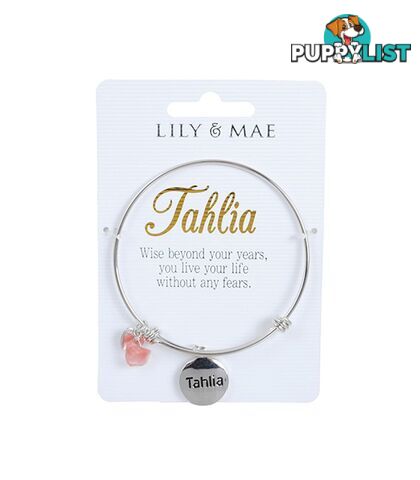 Personalised Bangle with Charm â Tahlia