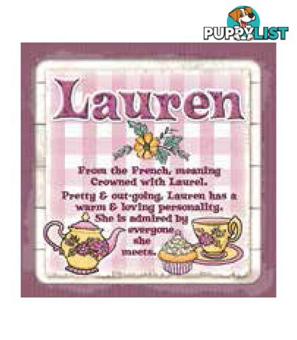 Personalised Cuppa Coasters - Lauren