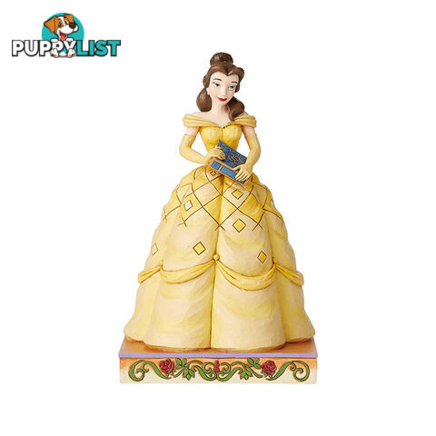 Jim Shore Disney Traditions - Belle Princess Passion Book Smart Beauty Figurine - Disney Traditions - 028399144198