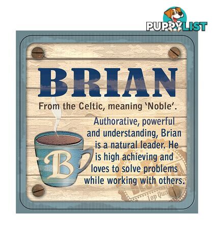 Personalised Cuppa Coasters - Brian