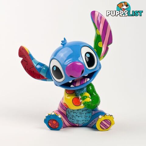 Britto Disney Stitch Sitting Large Figurine - Britto - 045544513692