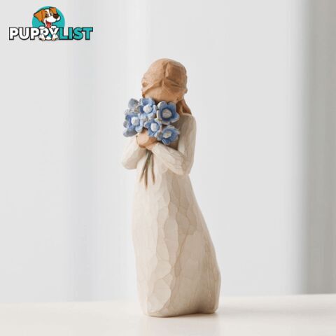 Willow Tree - Forget-me-not Figurine - Holding thoughts of you closely - Willow Tree - 638713094520