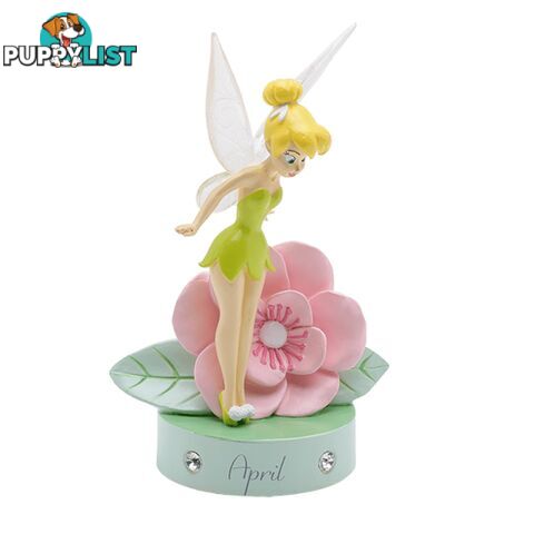 TINKER BELL: BIRTHSTONE SCULPTURE - APRIL - Disney Gifts - 5017224916494