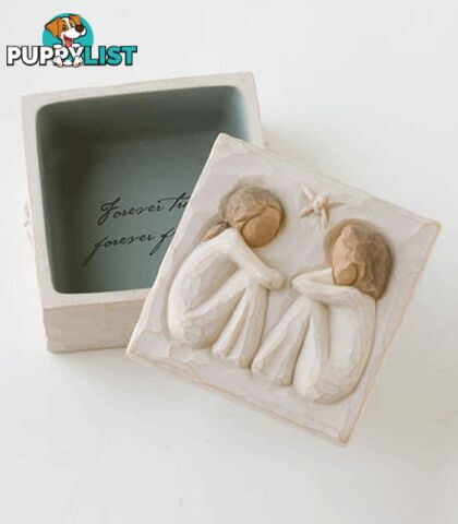 Willow Tree - Friendship Keepsake Box - Forever true, forever friends - Willow Tree - 638713266026