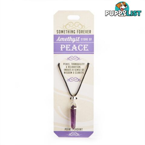 Something Forever â Amethyst Point Pendant â Stone of Peace