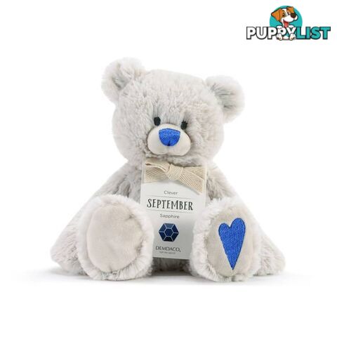 Demdaco Birthstone Bear - September Clever Sapphire - Demdaco - 638713524645