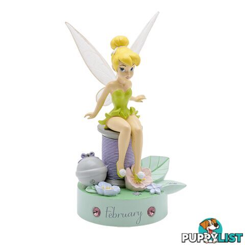 TINKER BELL: BIRTHSTONE SCULPTURE - FEBRUARY - Disney Gifts - 5017224916418