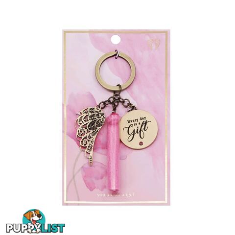 You Are An Angel Keychain Charm - Every Day Is A Gift - The Aird Group - 9316188087735