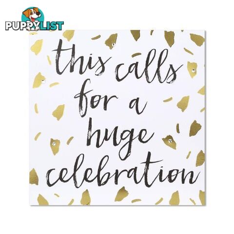 Classic Piano Congratulations Card - "This calls for a huge celebration"