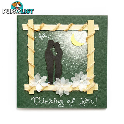 Handcrafted Greeting Card - Thinking Of You 13.5 x 13.5 cm - Duc Quyen - 8935086099131