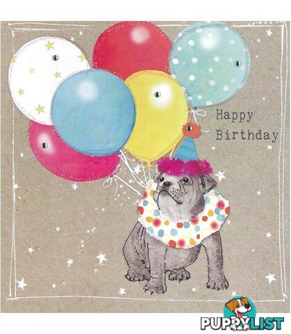 Fancy Pants Greeting Card with Gems â Happy Birthday