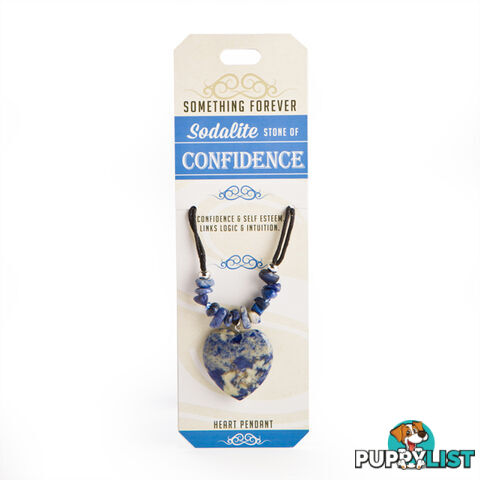 Something Forever â Sodalite Heart Pendant â Stone of Confidence