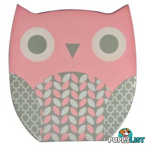 ES Kids - Wooden Owl Money Box (Pink) - Es Kids - 9347538003754