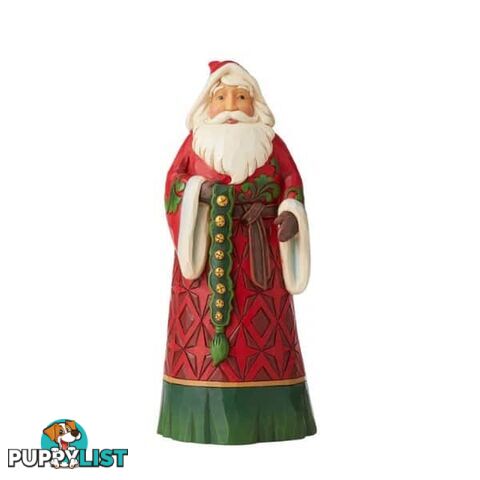 Heartwood Creek - Santa With Jingle Bells Figurine - Enesco - 028399263387