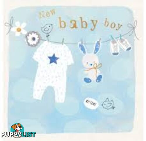 Patina New Baby Boy Card