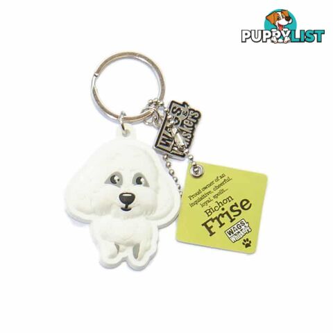 Wags & Whiskers Keyring - Bichon Frise - History & Heraldry - 886767110431