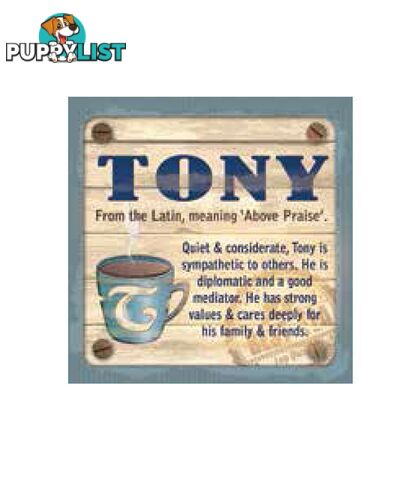 Personalised Cuppa Coasters - Tony