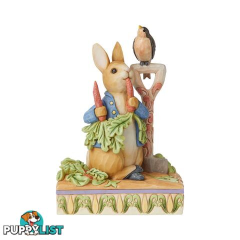 Beatrix Potter by Jim Shore - 14.5cm Peter Rabbit Eating Radishes - Beatrix Potter by Jim Shore - 0028399284207