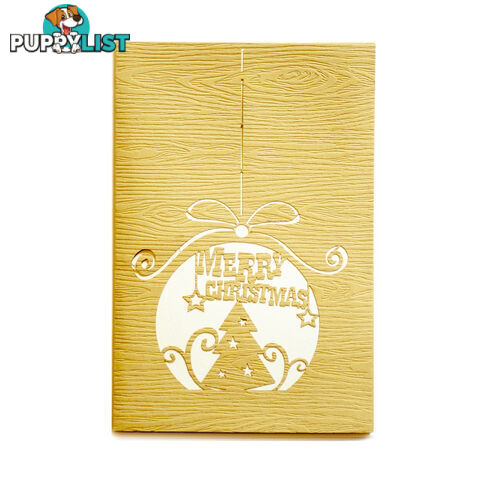 Pop-Up Card - Merry Christmas Ball 10 x 15 cm - Duc Quyen - 8935086014608