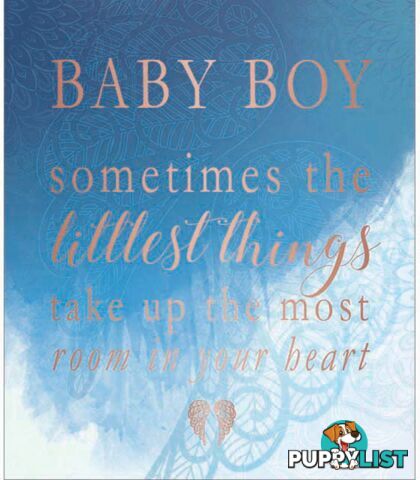 You Are An Angel Large Greeting Card - The Little Things (Baby Boy)