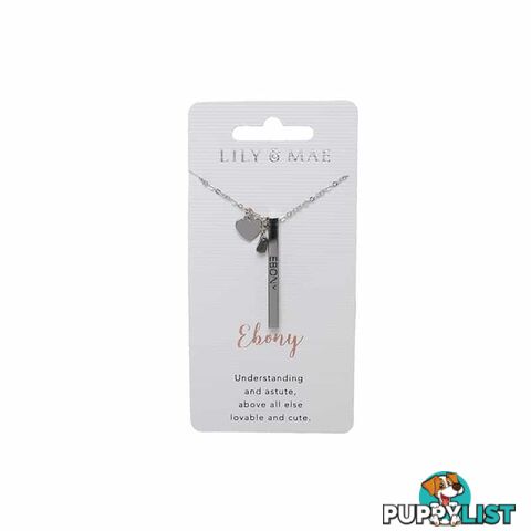 Artique - Personalised Necklace - Ebony