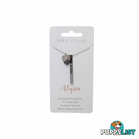 Artique - Personalised Necklace - Alyssa