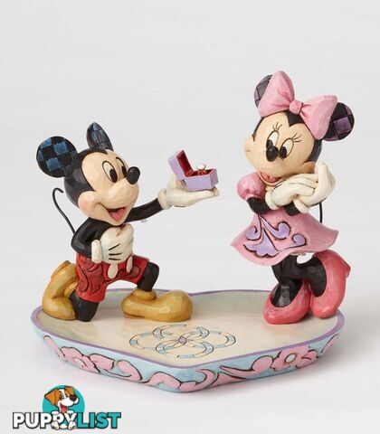 Jim Shore Disney Traditions - Mickey Proposing to Minnie - A Magical Moment - Disney Traditions - 0045544890564