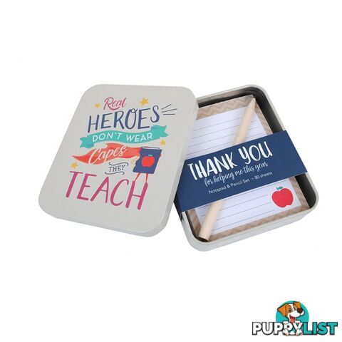 Artique - Real Heroes Notepad And Pencil Tin