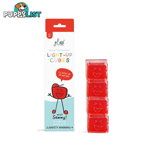 Glo Pal Light-Up Cubes Sammy: Red - Glo Pals - 850016823137