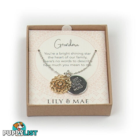 Artique - Dual Pendant Necklace - Grandma