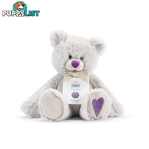 Demdaco Birthstone Bear - June Lucky Alexandrite - Demdaco - 638713529404