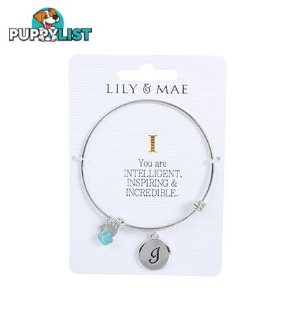 Personalised Bangle with Silver Charm â I